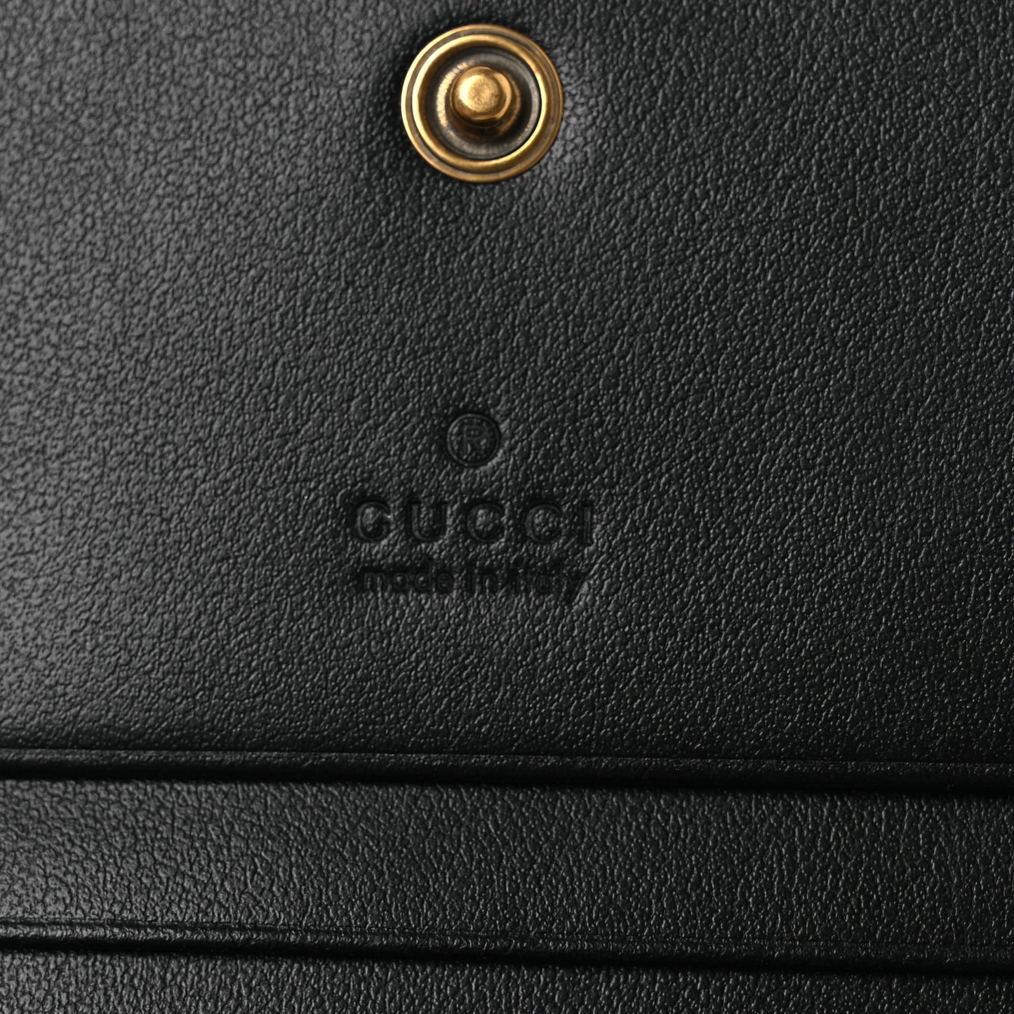 Calfskin Matelasse GG Marmont Card Case Wallet Black