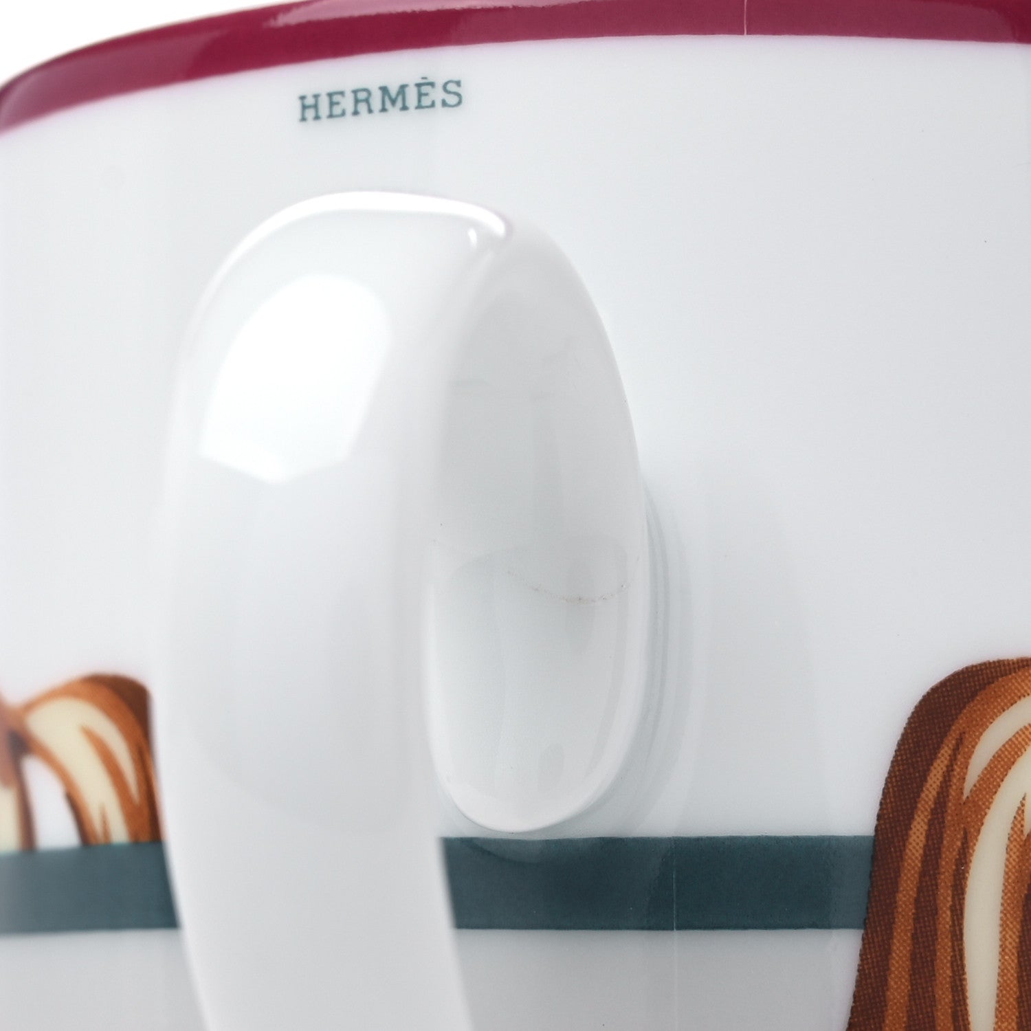 Hermes Porcelain Cheval a la Couverture Mug 9 of 11