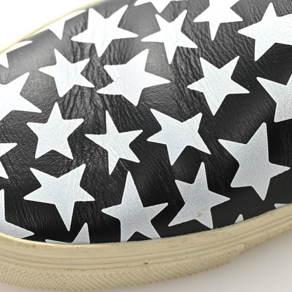 Saint Laurent Calfskin Star Skate Slip On Sneakers 37 Black Blue Optique 9 of 9
