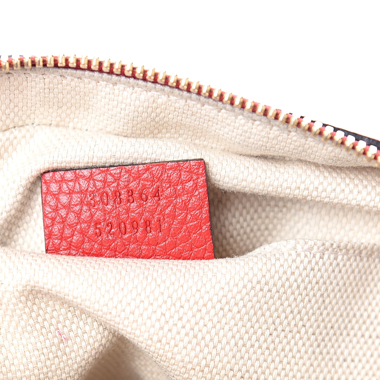 Gucci Pebbled Calfskin Small Soho Disco Bag Tabasco Red 6 of 8
