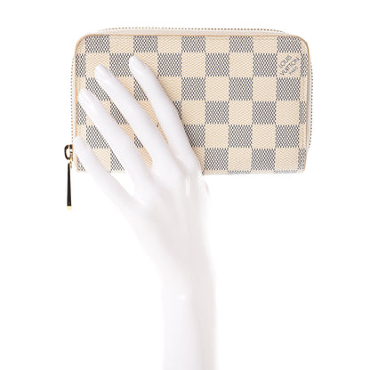 Louis Vuitton Damier Azur Compact Zippy Wallet 2 of 15