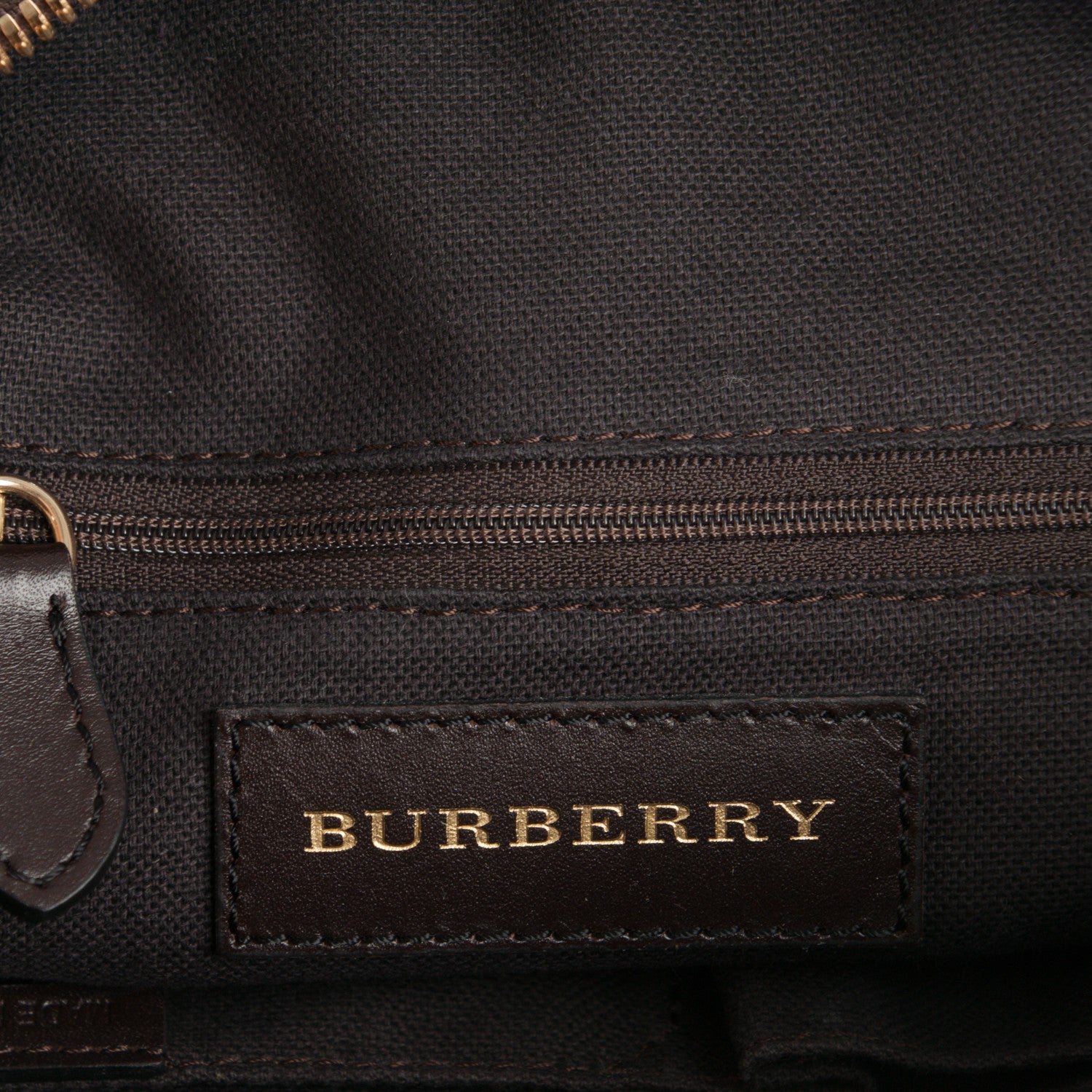 Burberry Haymarket Check Hobo Chocolate 9 of 10