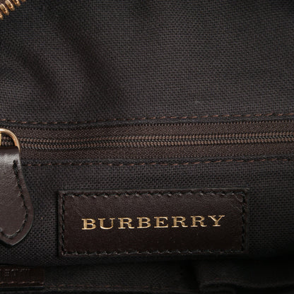 Burberry Haymarket Check Hobo Chocolate 9 of 10