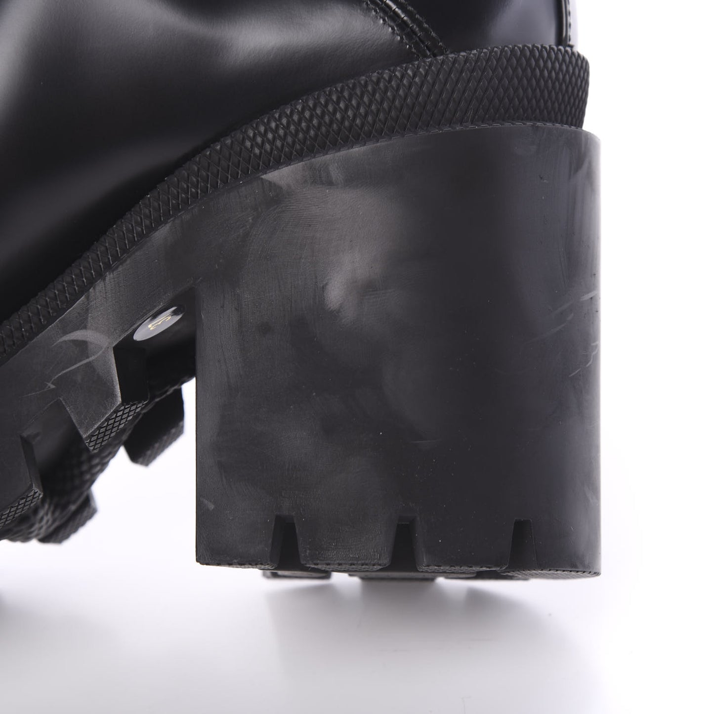 Magnum Calfskin Fur Pearl Lace Up Combat Ankle Boots 37 Black Naturale