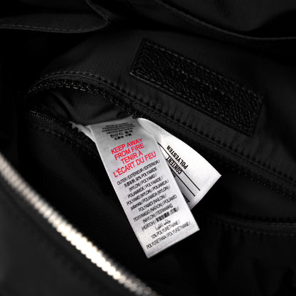Burberry Nylon Logo Print Backpack Black 6 of 9