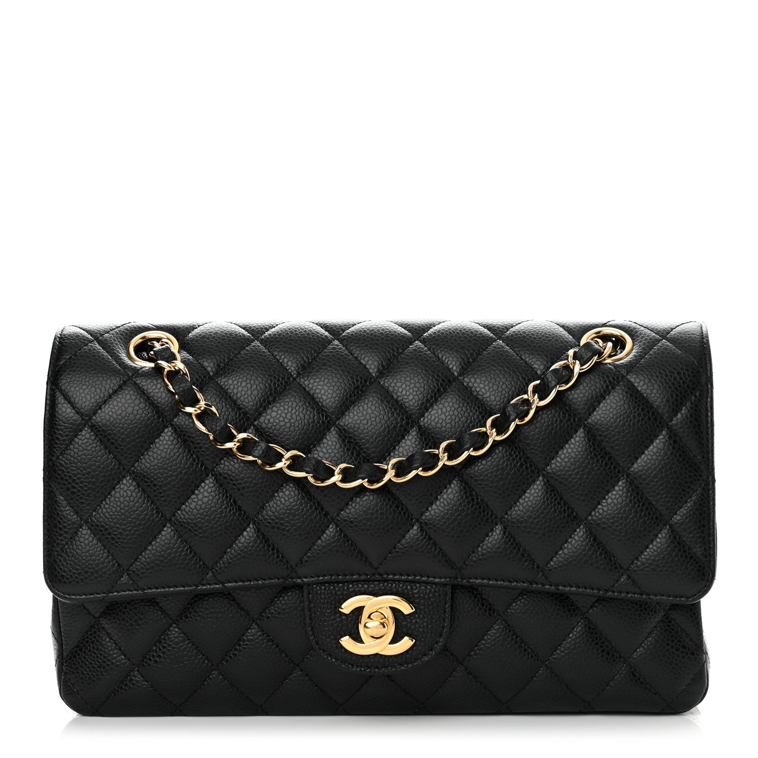 Chanel Caviar Quilted Medium Double Flap Black 1 of 8