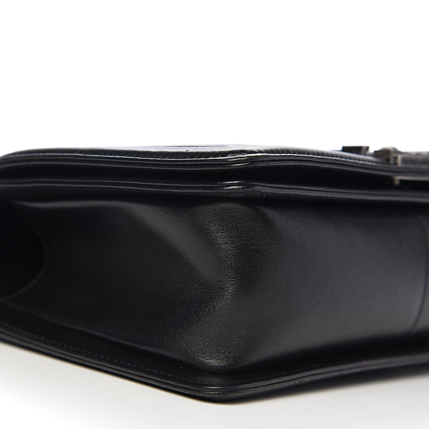 Lambskin Quilted Medium Boy Flap Black