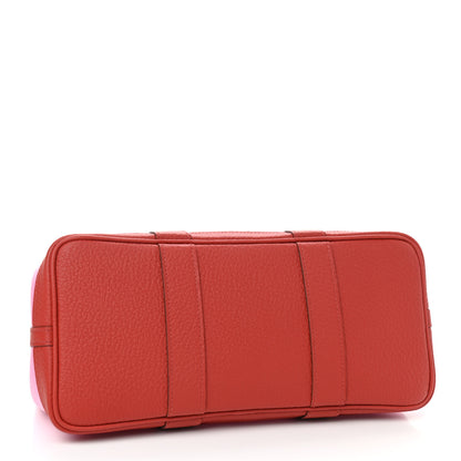 Hermes Toile Militaire Vache Country Garden Party Tote 30 Bubblegum Rouge Dushesse 3 of 8