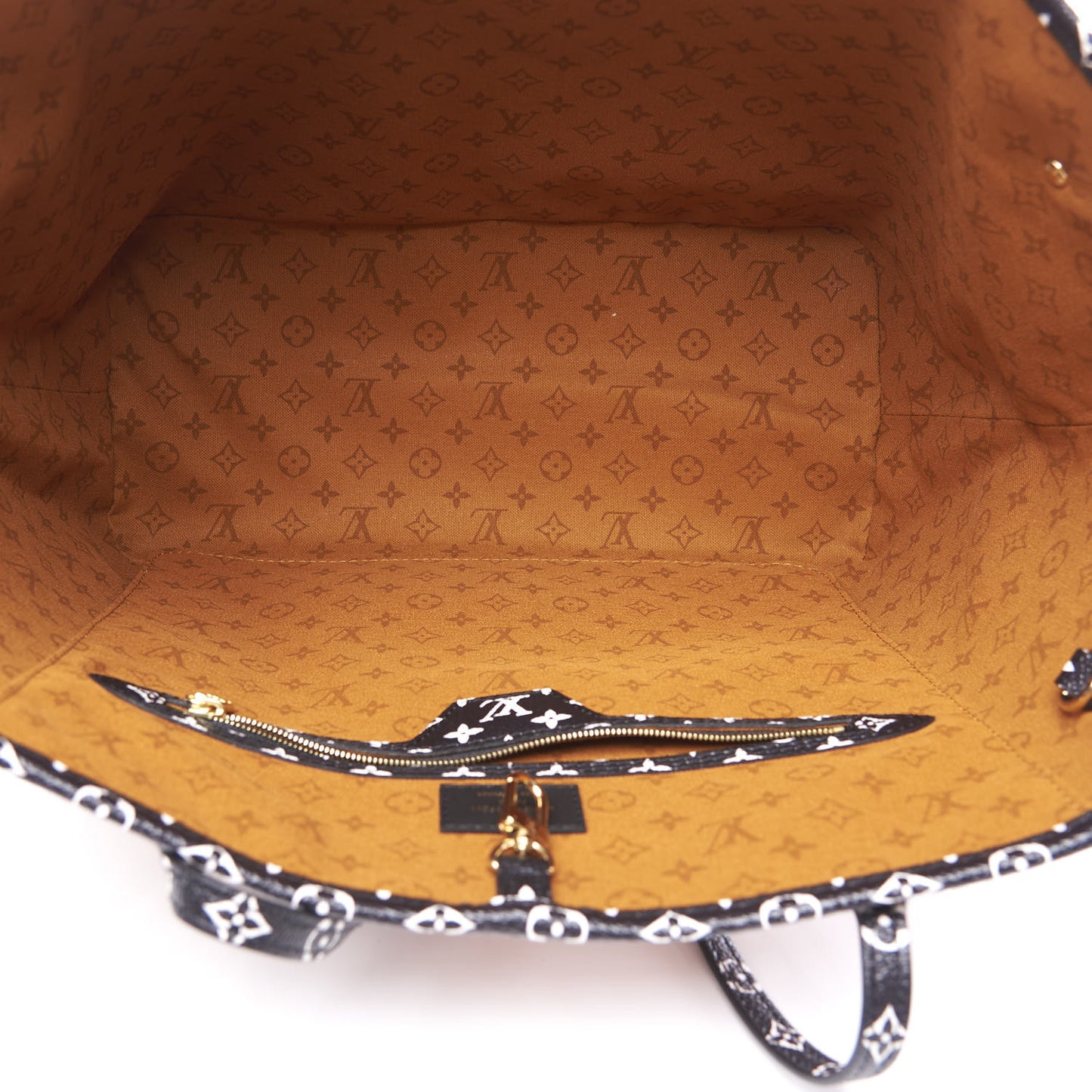 Monogram Giant Crafty Neverfull MM Creme Caramel