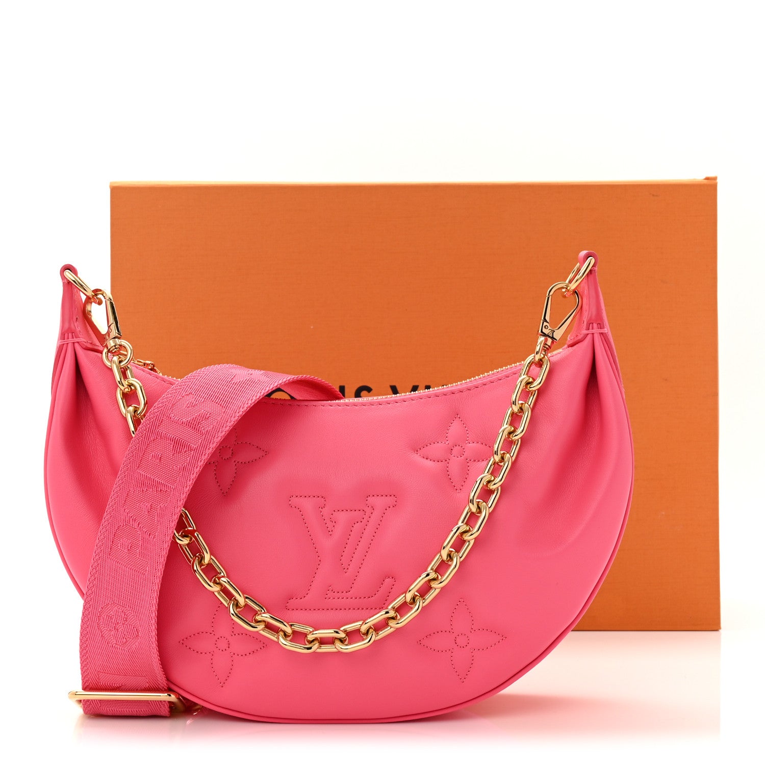 Louis Vuitton Calfskin Bubblegram Over The Moon  Dragon Fruit 10 of 10
