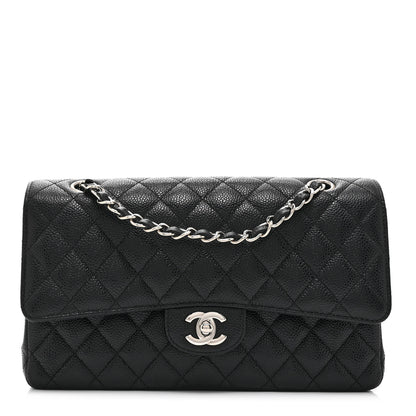Chanel Caviar Quilted Medium Double Flap Black 1 of 10