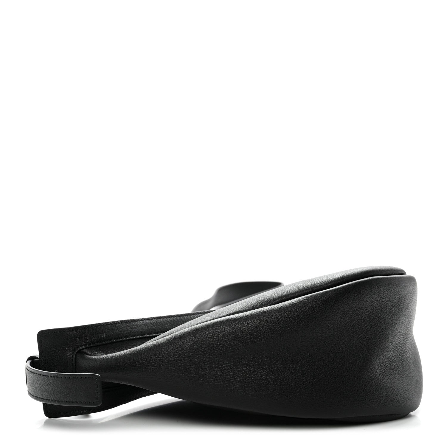 The Row Grained Calfskin Small Slouchy Banana Bag Black 4 of 10