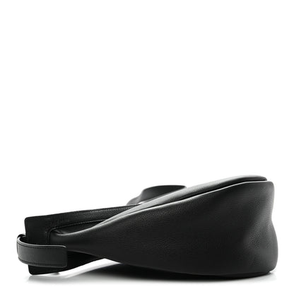 The Row Grained Calfskin Small Slouchy Banana Bag Black 4 of 10