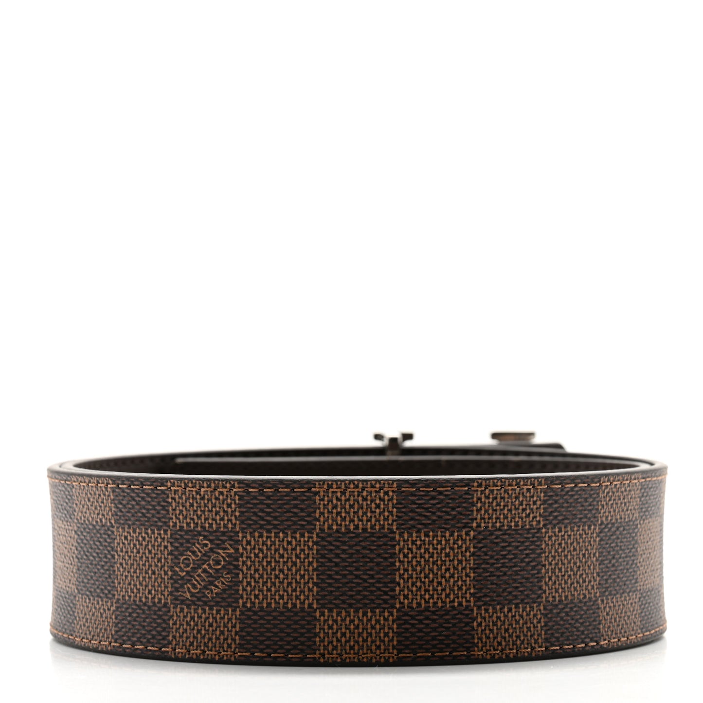 Damier Ebene 40mm LV Initiales Belt 80 32