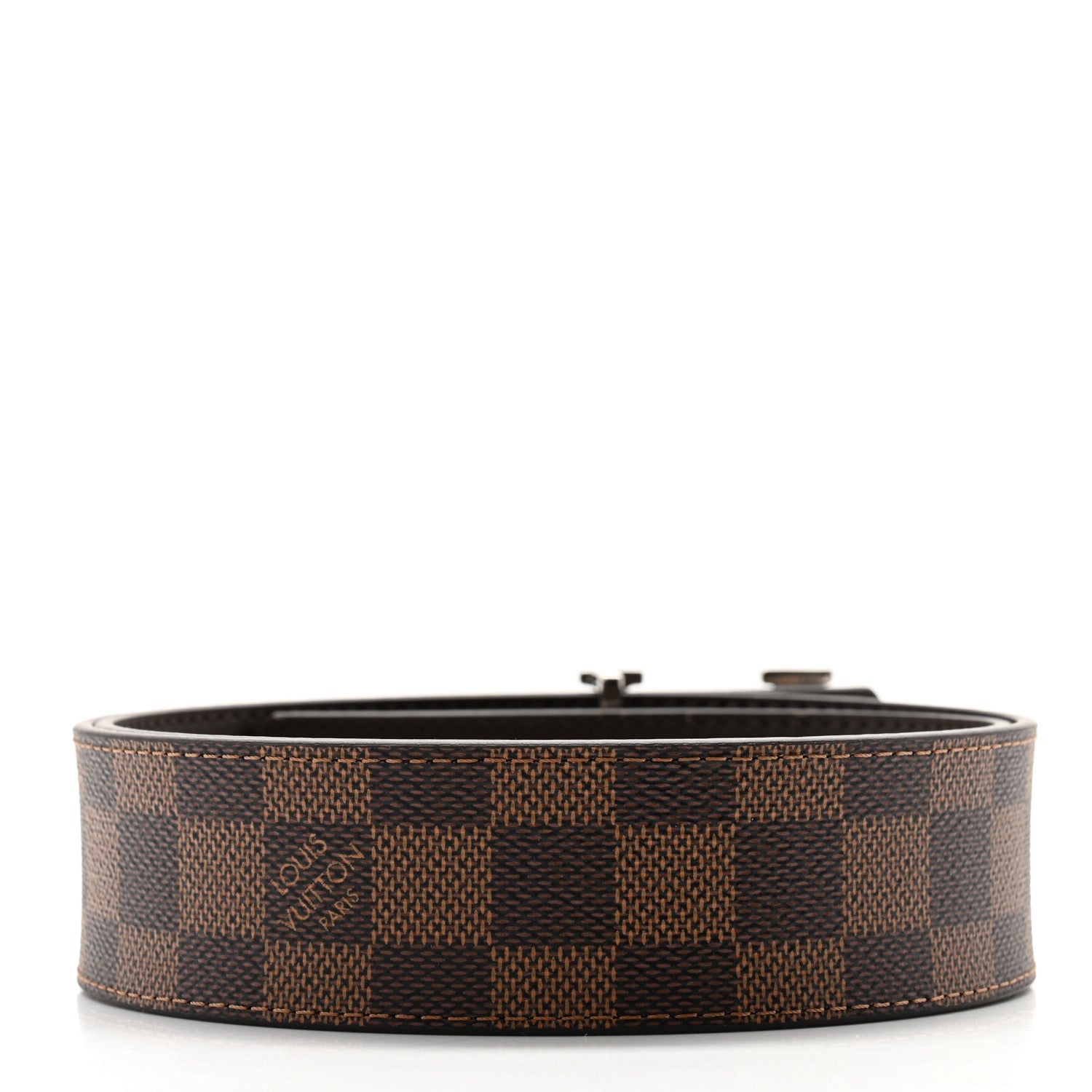 Louis Vuitton Damier Ebene 40mm LV Initiales Belt 80 32 3 of 7