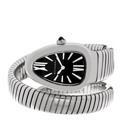 Bulgari Stainless Steel 35mm Serpenti Tubogas Quartz Watch Black 2 of 5