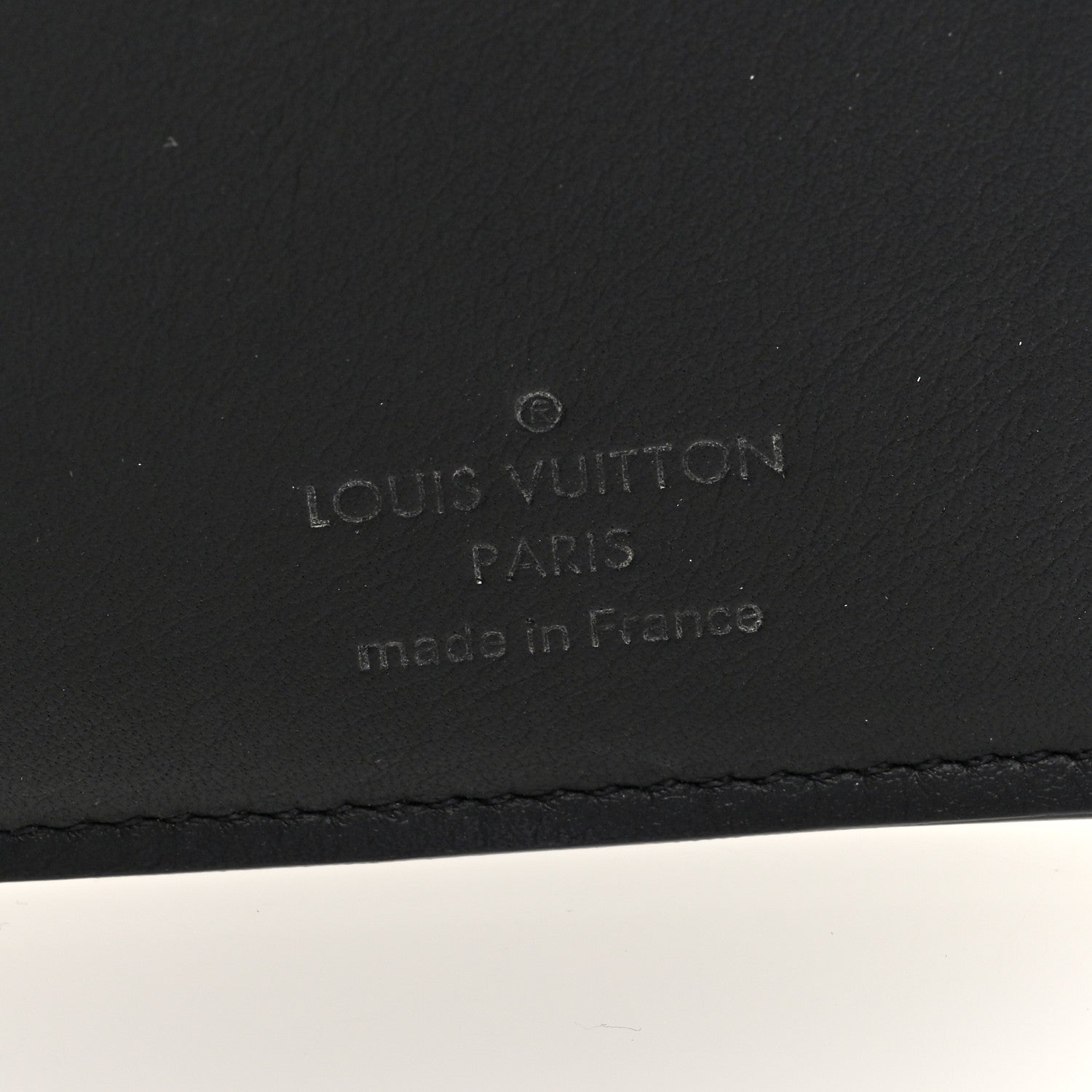 Louis Vuitton Calfskin Monogram Shadow Brazza Wallet Black 6 of 6