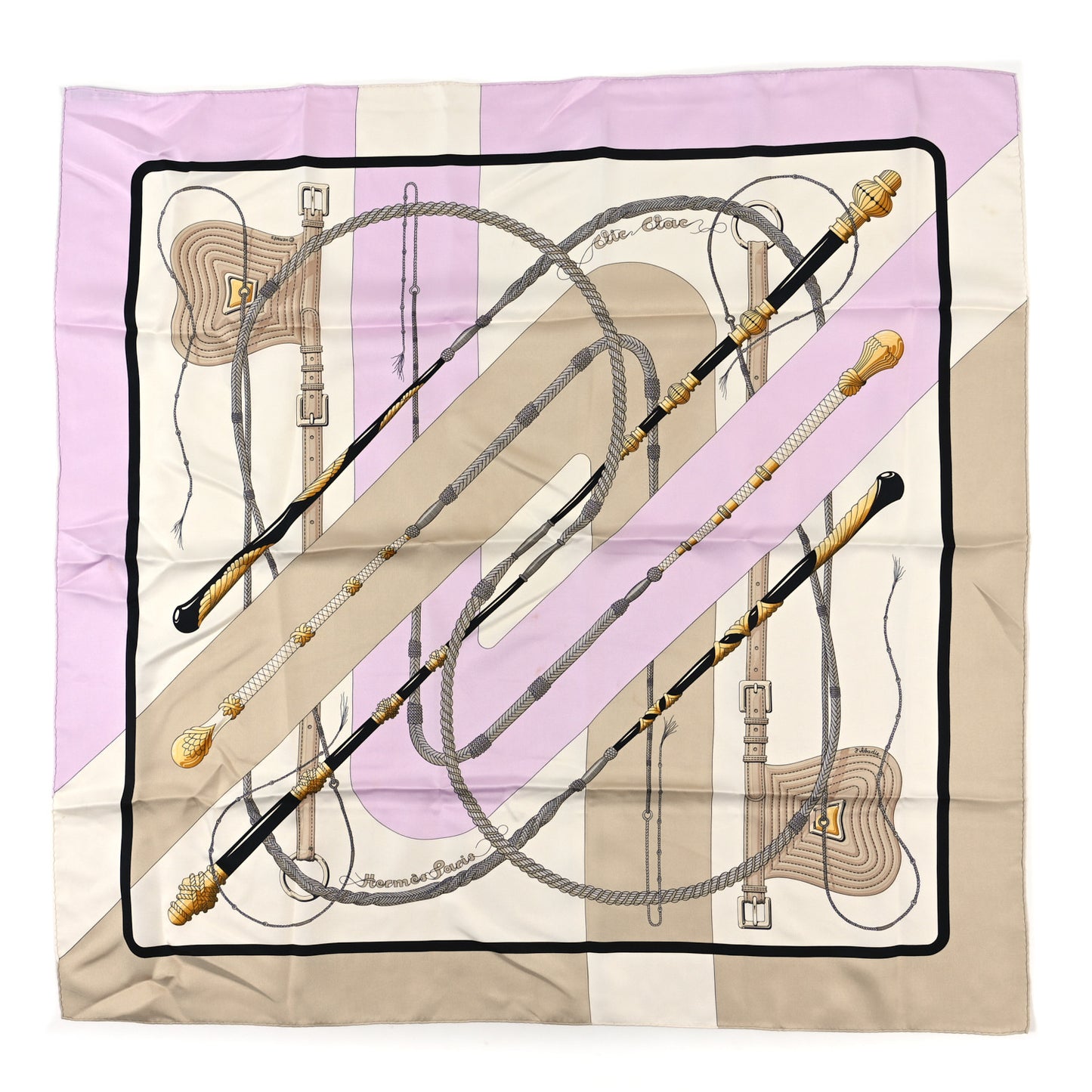 Silk Clic Clac Tattoo Scarf 90