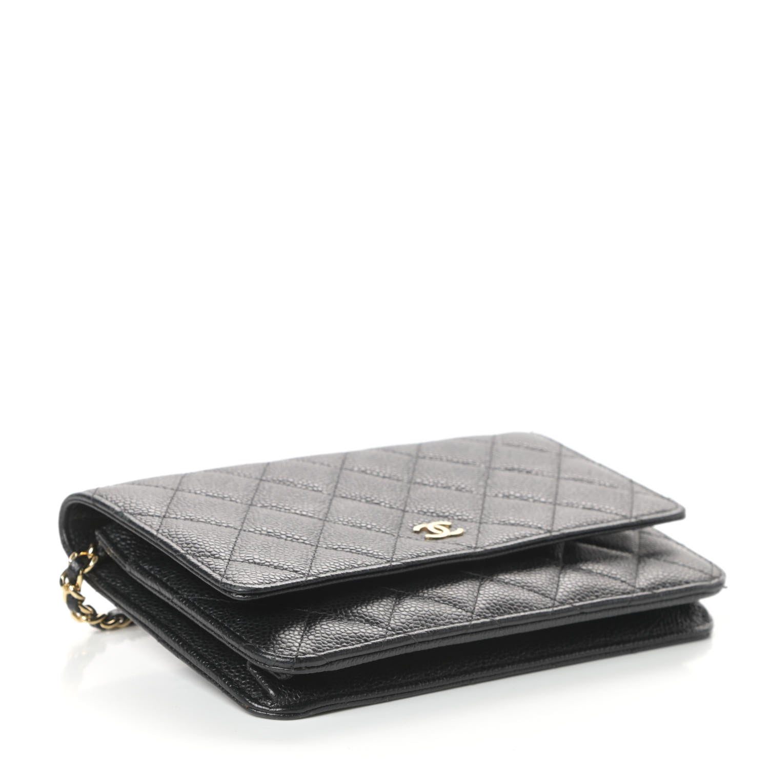 Chanel Caviar Quilted Wallet On Chain WOC Black 4 of 11