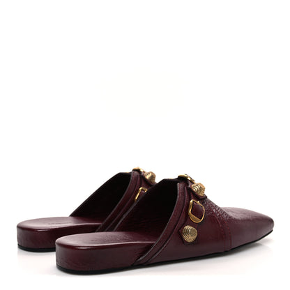 Balenciaga Agneau Arena Cagole Cosy Mules 38 Dark Red 5 of 11