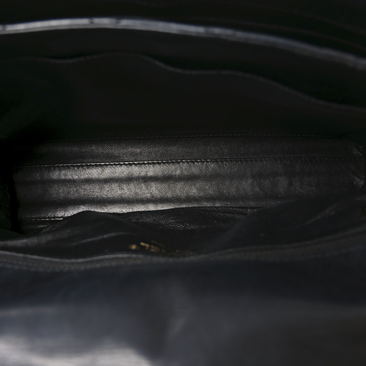 Lambskin Quilted Shoulder Bag Black