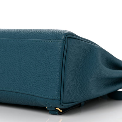 Hermes Taurillon Clemence Kelly Ado Backpack Vert Bosphore 8 of 8