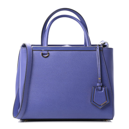 Fendi Vitello Elite Petite 2Jours Tote Viola Cassis 1 of 8