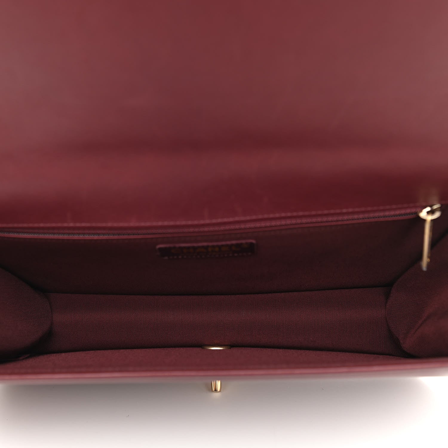 Chanel Calfskin Quilted Large Flap Bag Burgundy 5 of 11