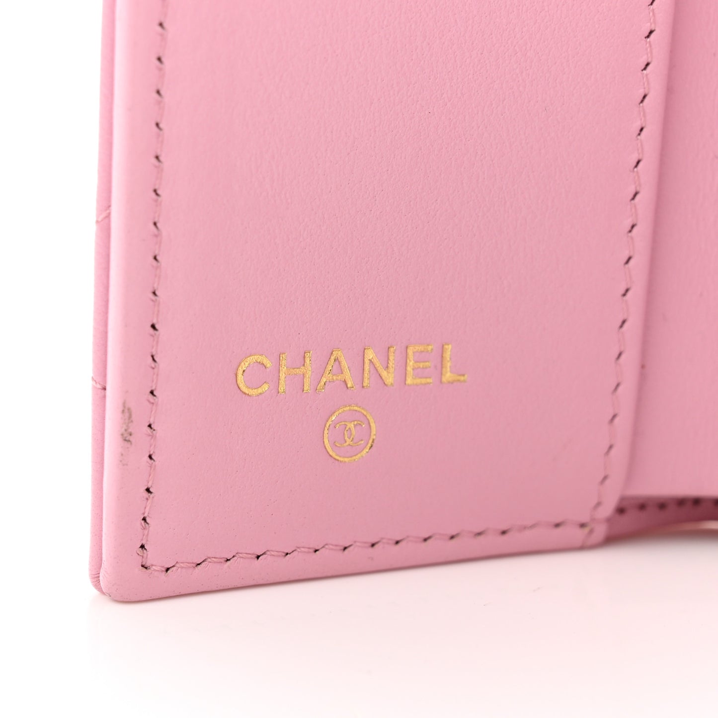 Goatskin Quilted Chanel 19 Small Flap Wallet Pink