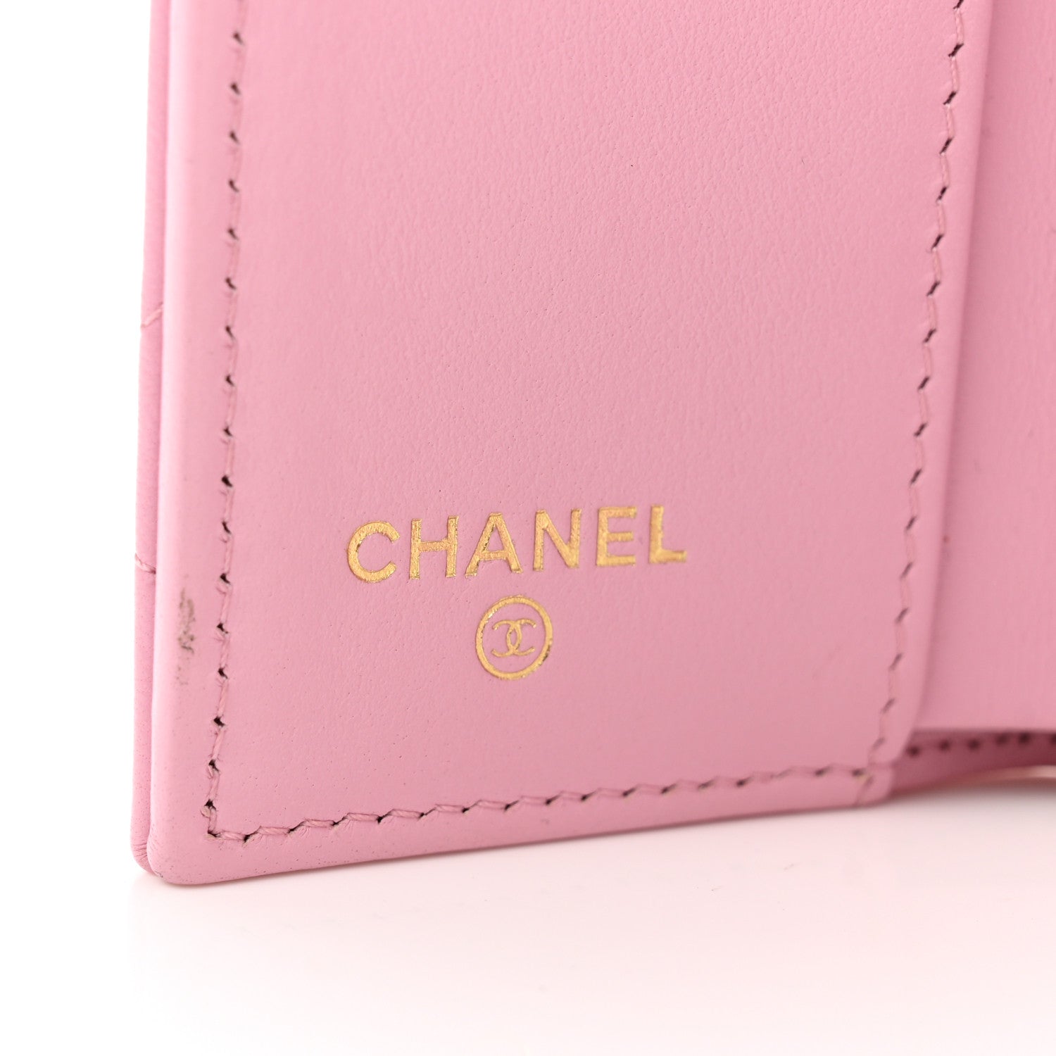 Chanel Goatskin Quilted Chanel 19 Small Flap Wallet Pink 6 of 9
