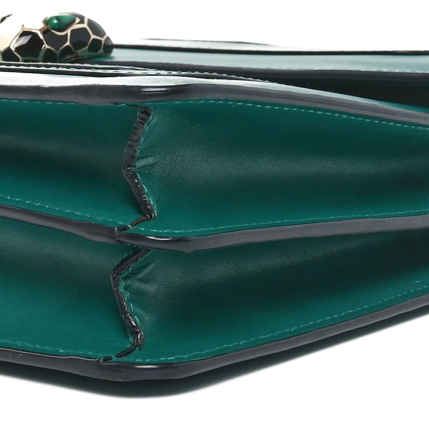 Bulgari Calfskin Serpenti Forever Shoulder Bag Emerald Green 9 of 9