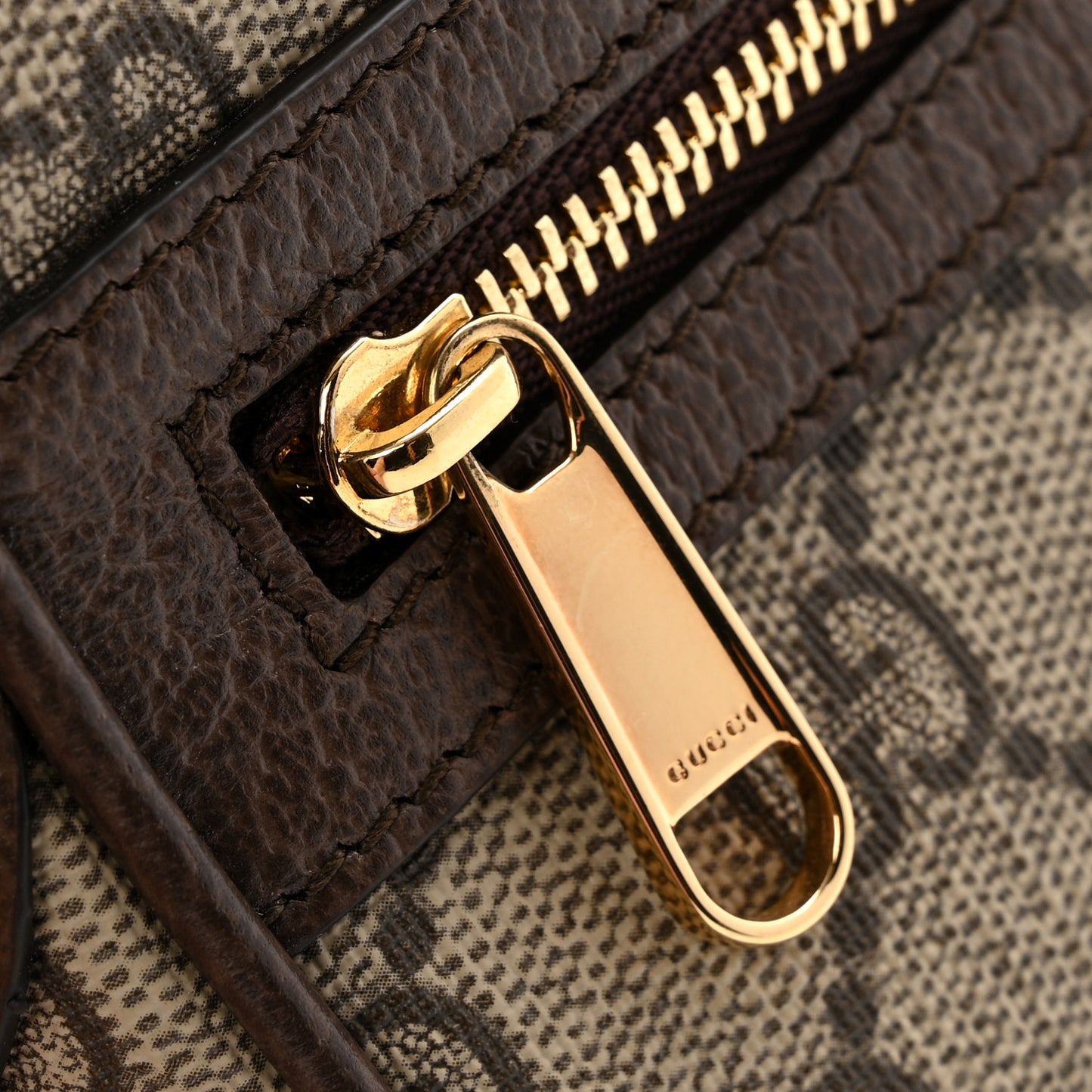GG Supreme Monogram Textured Calfskin Super Mini Ophidia Shoulder Bag Beige Ebony New Acero