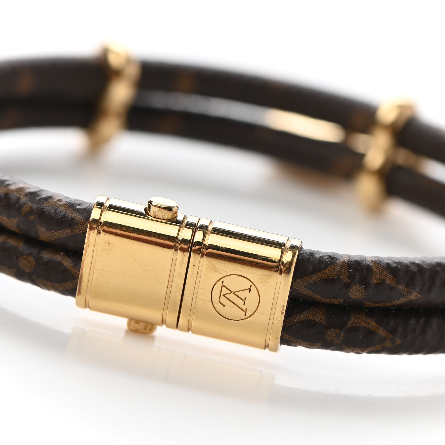 Louis Vuitton Monogram Keep It Twice Bracelet 17 4 of 6