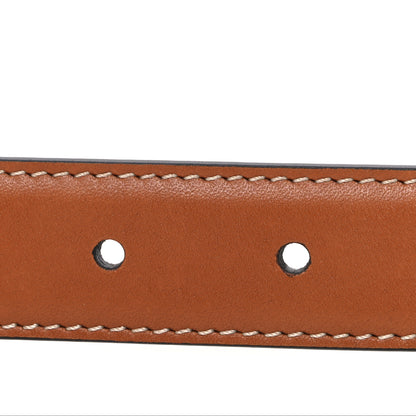 Celine Box Calfskin Medium 25mm Triomphe Belt 85 34 Tan 3 of 6