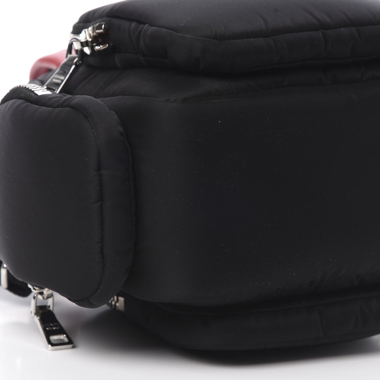 Tessuto Nylon Pocket Top Handle Cargo Bag Black Fuoco