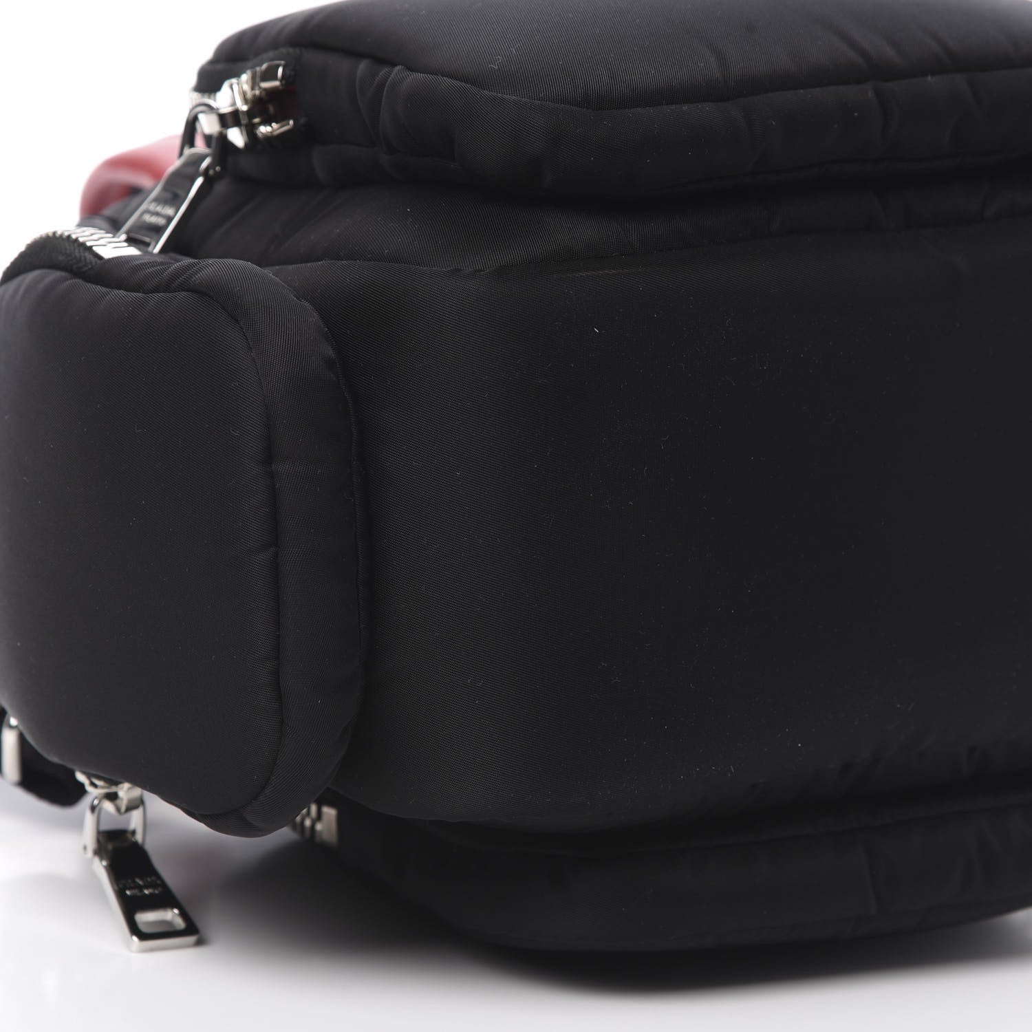 Prada Tessuto Nylon Pocket Top Handle Cargo Bag Black Fuoco 10 of 11