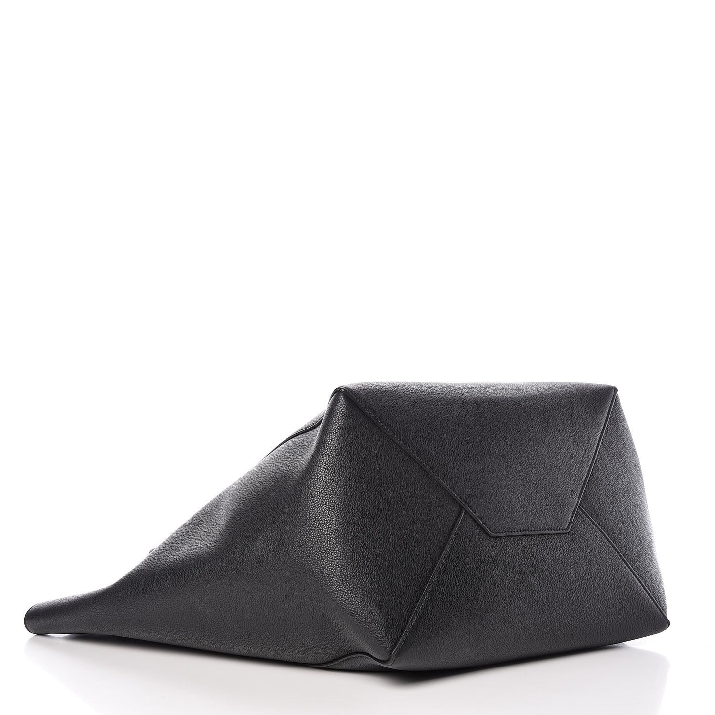 Soft Grained Calfskin Medium Belt Cabas Phantom Black