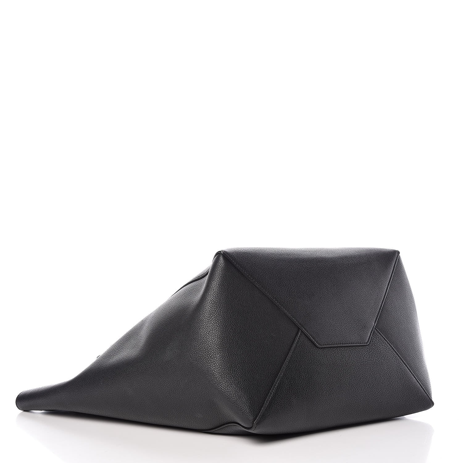 Celine Soft Grained Calfskin Medium Belt Cabas Phantom Black 4 of 16