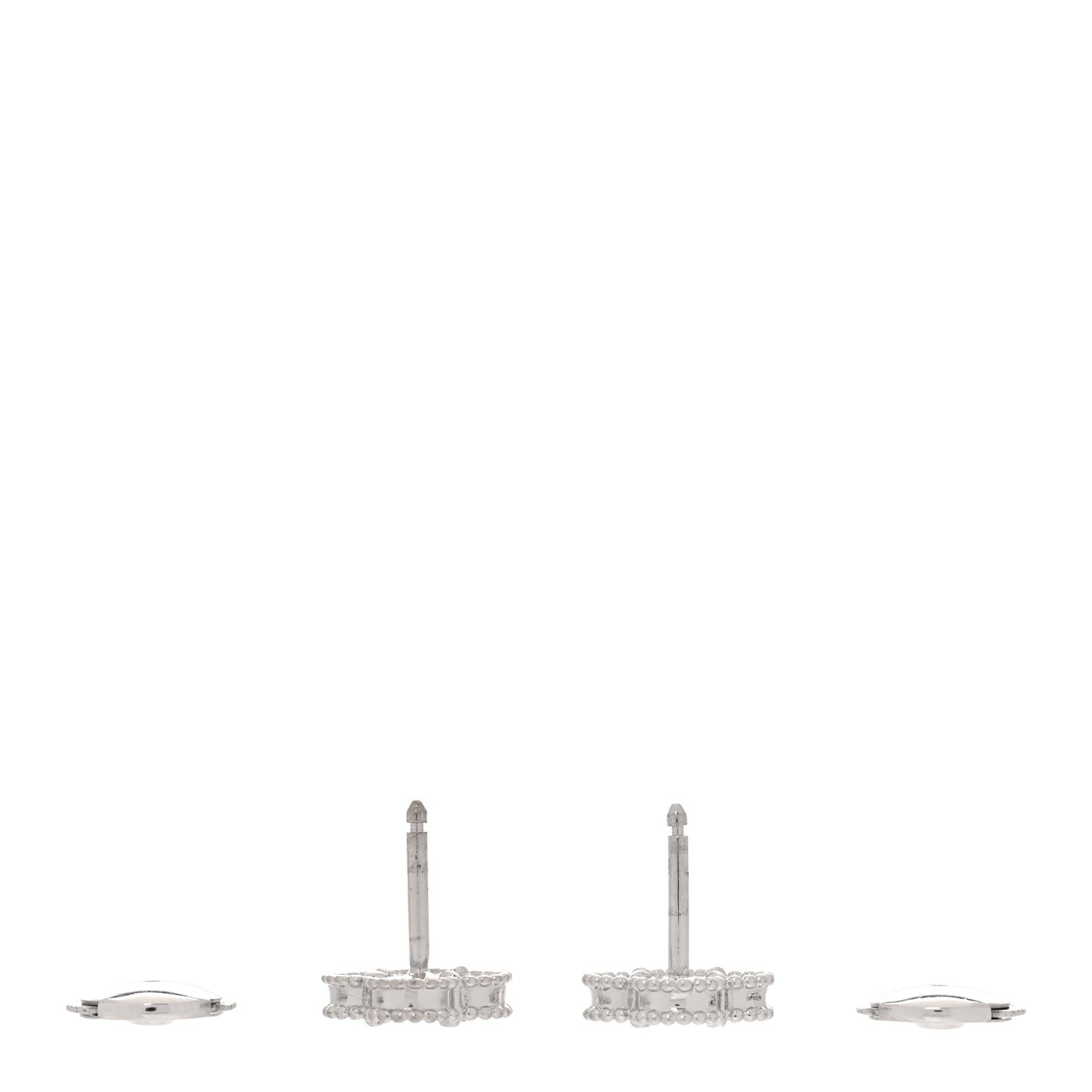 18K White Gold Turquoise Sweet Alhambra Earrings