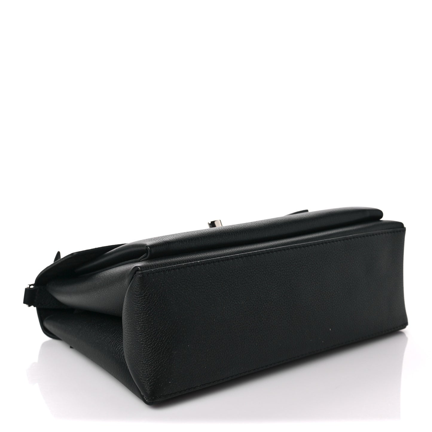 Soft Calfskin My Lockme Top Handle Black