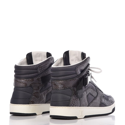 Louis Vuitton Python Nylon Calfskin Slipstream Sneaker Boot 6 Anthracite 4 of 8