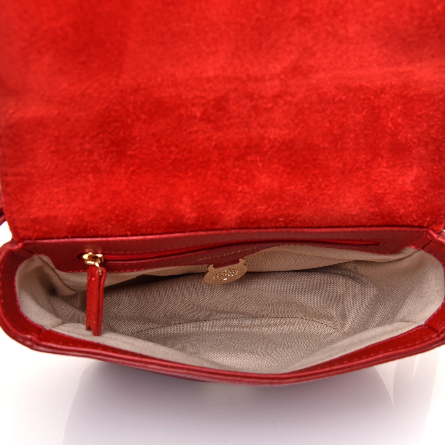 Mulberry Soft Small Grain Small Tessie Satchel Scarlet 5 of 13