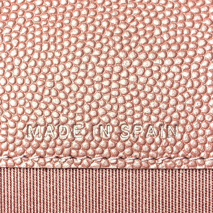 Chanel Metallic Caviar Chevron Quilted Vintage Mademoiselle Flap Card Holder Pink 7 of 9