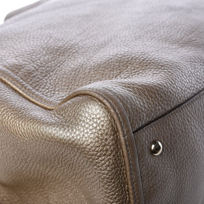Gucci Metallic Pebbled Calfskin Large Soho Shoulder Bag Golden Beige 15 of 15