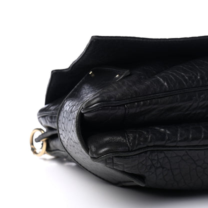 Givenchy Pebbled Lambskin Melancholia Shoulder Bag Black 8 of 9