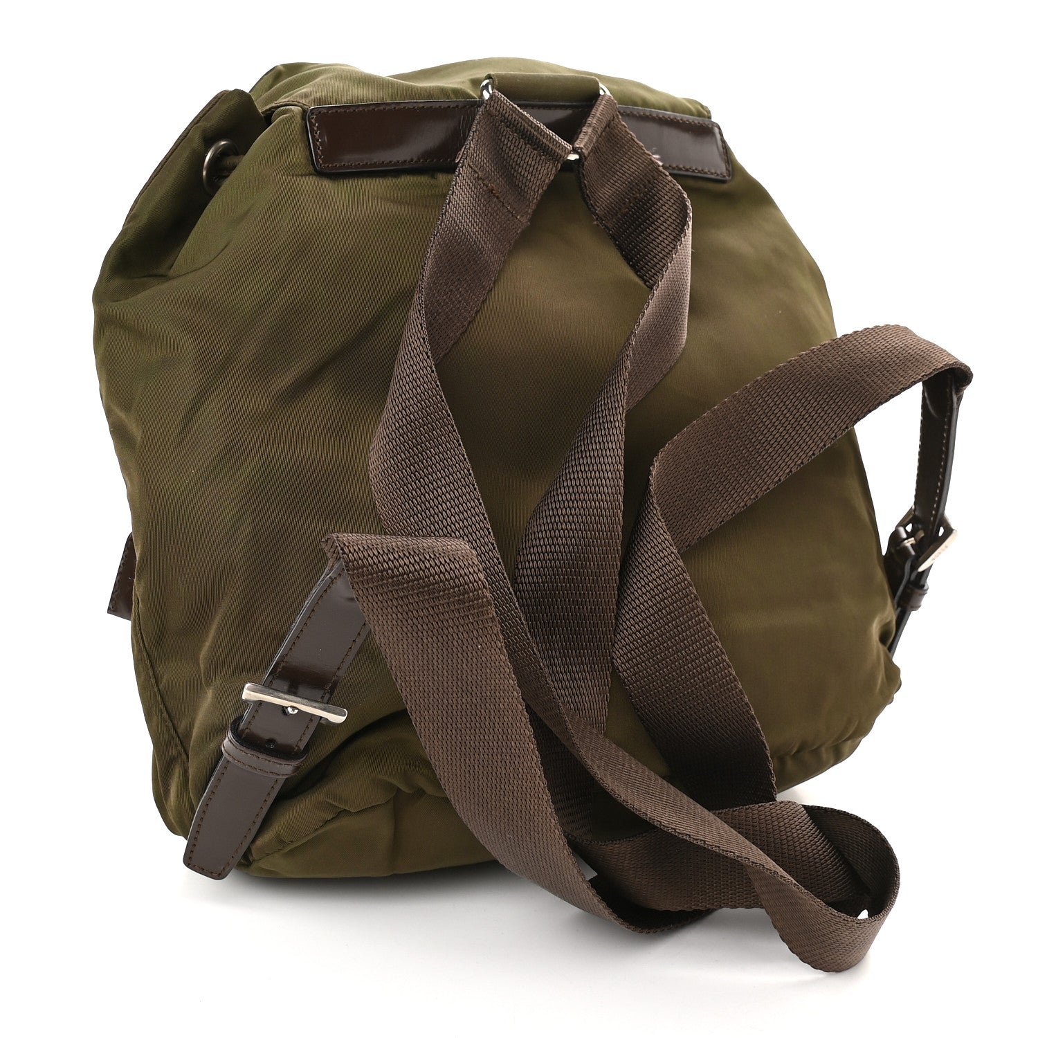 Prada Nylon Vela Small Backpack Green 3 of 13