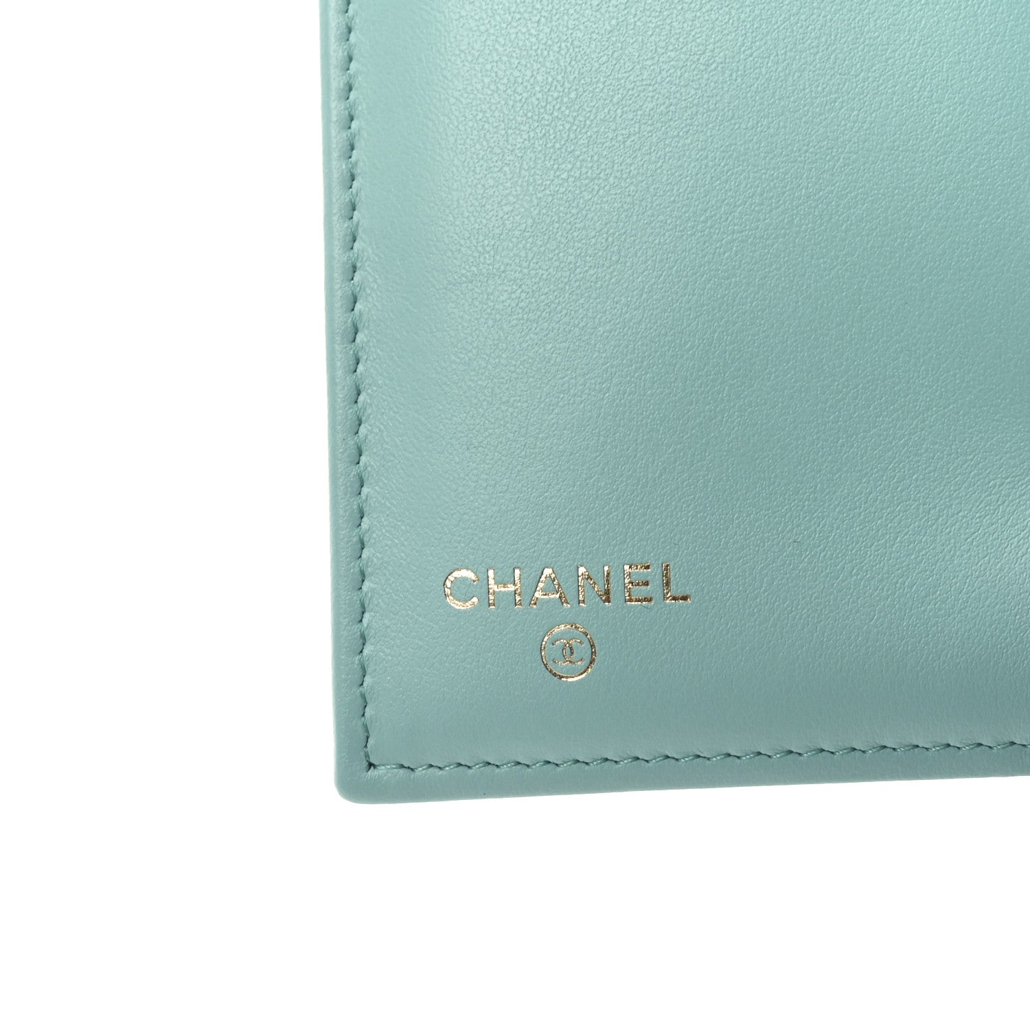 Chanel Caviar Quilted Medium Flap Wallet Light Blue 6 of 8