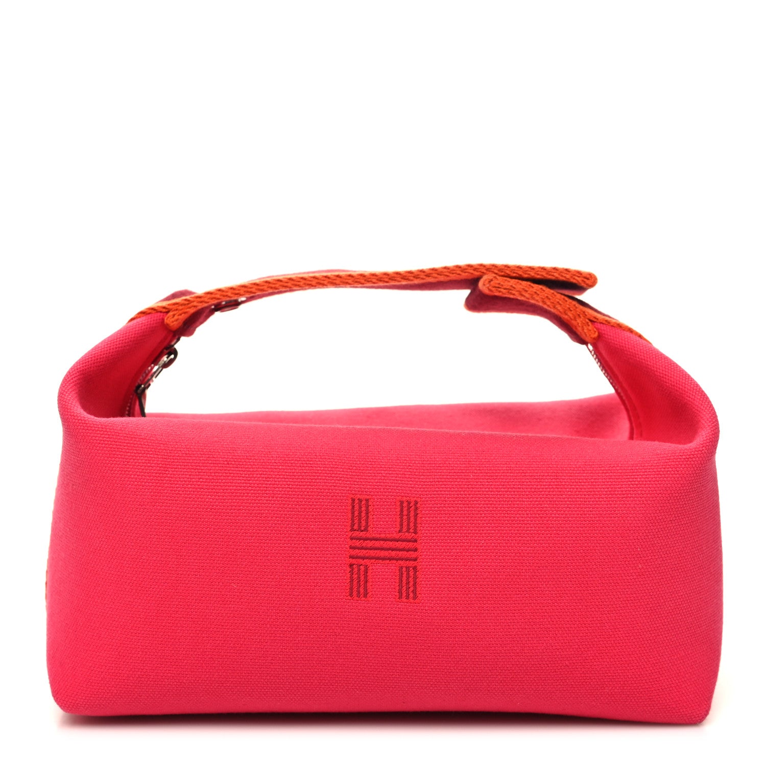 Hermes Canvas Small Bride-A-Brac Pouch Hibiscus 1 of 10