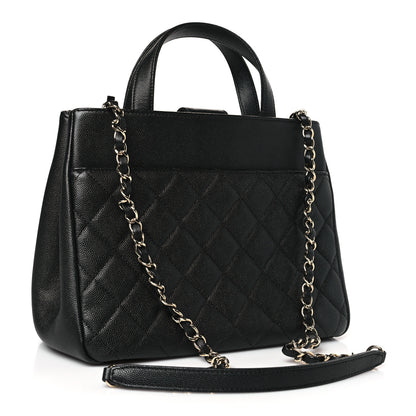 Chanel Caviar Quilted Small Business Affinity Shopping Bag Black 3 of 9