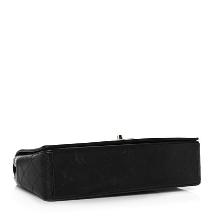 Chanel Sheepskin Quilted Vintage Mademoiselle Flap Black 3 of 12
